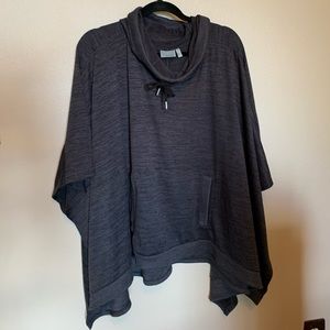 Athleta Gray Poncho, Sz L